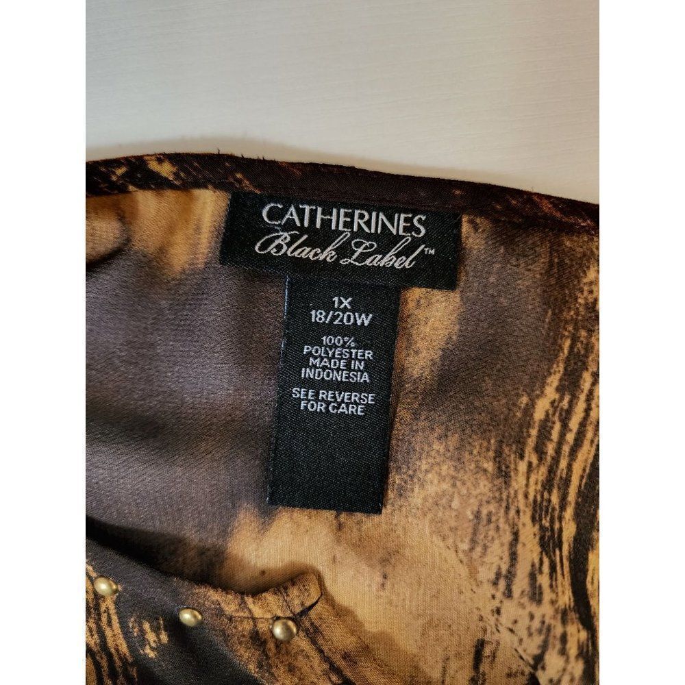 Catherine's 1X Sheer black label Blouse - Picture 6 of 6